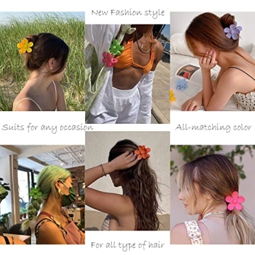 Stylish Flower Hair Clips for All Hair Types - Secure Hold