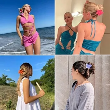 Stylish Flower Hair Clips for All Hair Types - Secure Hold