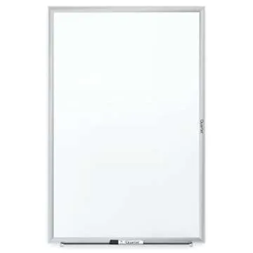 Quartet Whiteboard, Non-Magnetic Dry Erase White Board, 6' x 4', Total Erase, Silver Aluminum Frame (S537)