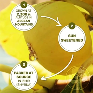 Happy Village Organic Dried Figs - Gourmet Vegan Snack