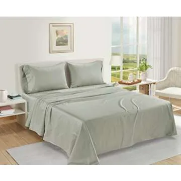100% Egyptian Cotton Bed Sheets 1000 TC sábanas queen, Soft & Comfy Luxury Hotel like Thick Bedding...