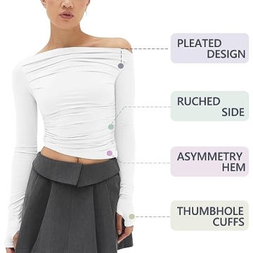 Stylish Off Shoulder Asymmetrical Top for Women