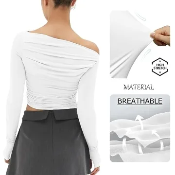 Stylish Off Shoulder Asymmetrical Top for Women