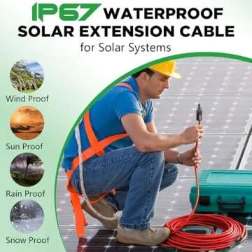 Oududianzi 12AWG Solar Extension Cable 20Ft Dual Sheath