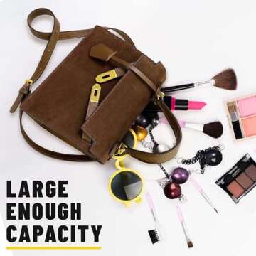 Top Handle Satchel Vintage Top Handle Bag Suede Leather Women Handbags Purse Mini Satchel Bags Shoul...