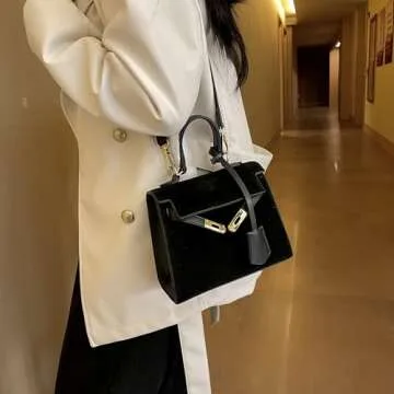 Top Handle Vintage Satchel Bag for Women - Chic Style