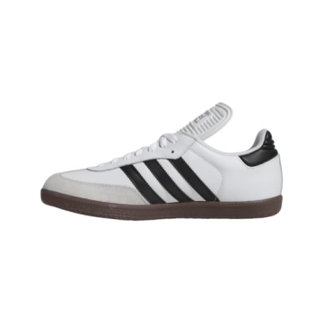 adidas Men's Samba Classic Soccer Shoe, White/Black/White, 7.5 M US