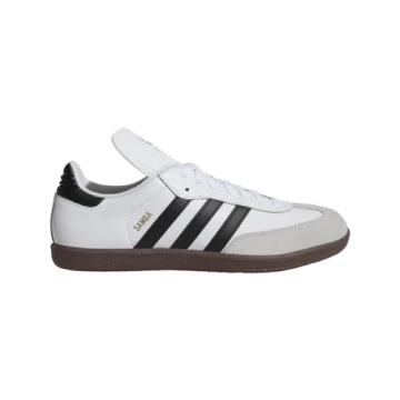 adidas Men's Samba Classic Soccer Shoe in White and Black