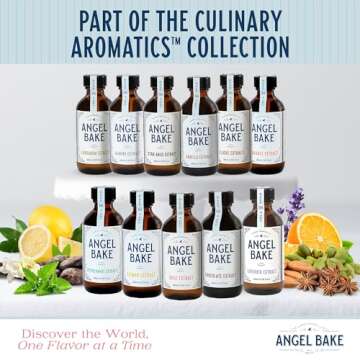 Pure Extracts for Baking and Mixology - Premium Culinary Aromatics for Cooking, Desserts, and Beverages - Keto Friendly, Vegan, Gluten-Free Natural Flavoring Extracts for All Recipes