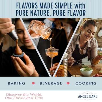Pure Extracts for Baking and Mixology - Premium Culinary Aromatics for Cooking, Desserts, and Beverages - Keto Friendly, Vegan, Gluten-Free Natural Flavoring Extracts for All Recipes