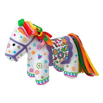 Alex Craft Color and Cuddle Washable Pony Kids Art and Craft Activity
