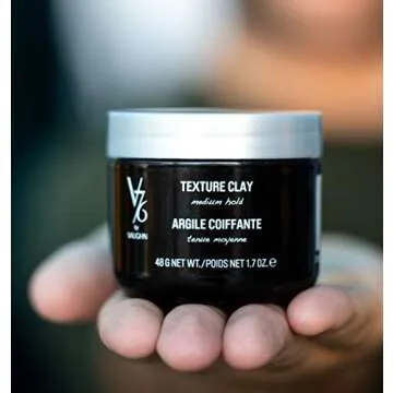 V76 by Vaughn Texture Clay Medium Hold Formula for Men, 1.7 oz