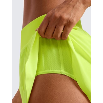 CRZ YOGA Mid-Waisted Dolphin Athletic Shorts for Women