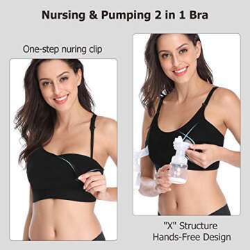 Lupantte Hands Free Pumping Bra - Comfort Meets Efficiency for New Moms