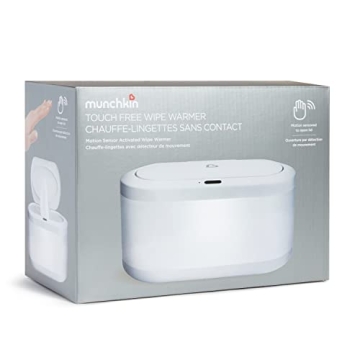 Munchkin Touch Free Baby Wipe Warmer with Nightlight & Motion Sensor, White