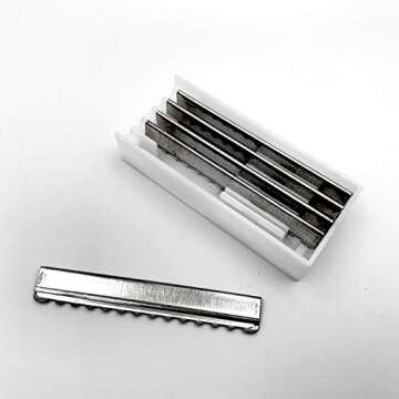 JW Professional Hair Styling Thinning Texturizing Cutting Feather Razor + 5 Replacement Blades