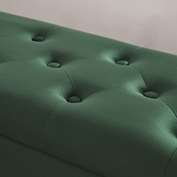 Gitrah Velvet Storage Bench Stylish Entryway Ottoman