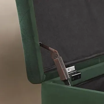 Gitrah Velvet Storage Bench Stylish Entryway Ottoman