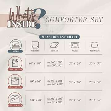 Elegant Comfort 10-Piece Multi-Ruffle Bed Set for All Seasons