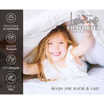 Elegant Comfort 10-Piece Multi-Ruffle Bed Set for All Seasons