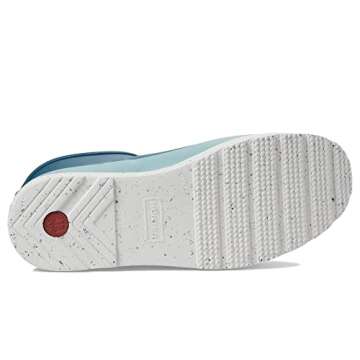 Hunter Play Short Speckle Sole Wellington Boots Opaline Blue/Birdseye Blue 6 M