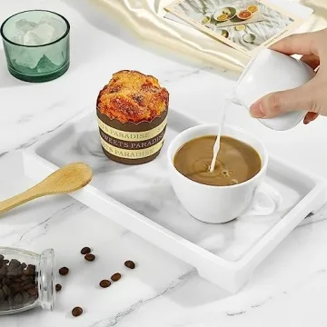 Luxspire Resin Vanity Tray for Elegant Bathroom Organization