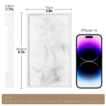 Luxspire Resin Vanity Tray for Elegant Bathroom Organization