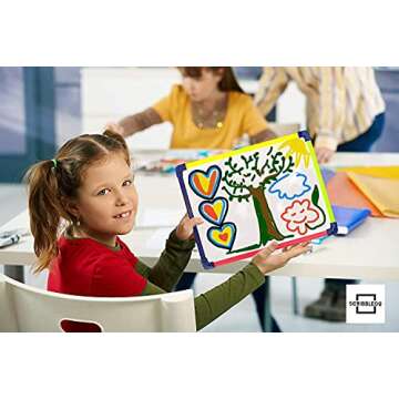 Small White Board Dry Erase Board for Kids Portable 9"x12" Lapboard Travel Drawing Magnetic Mini Whiteboard for Students Teachers School Supplies Small Dry Erase Board for Kids 4 Markers Included