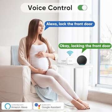 Keyless-Entry Fingerprint Digital Smart Lock: Wi-Fi Electronic Door Lock with Code Passcode, Electric Door Knob, Biometric Door Handle (Silver, Lock + Wi-Fi Gateway)