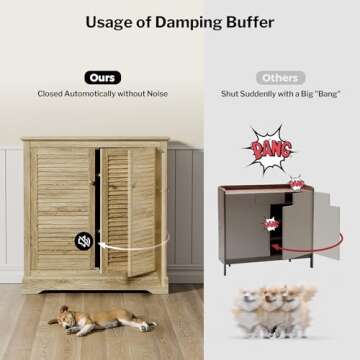 SICOTAS Chic Sideboard Buffet Cabinet Set with Storage