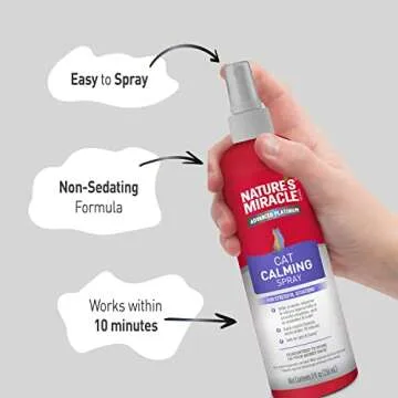 Nature's Miracle Cat Calming Spray for Peaceful Pets