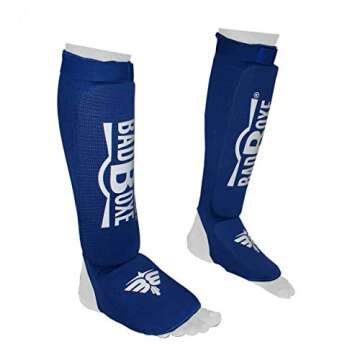 BadBoxe Shin Guards for Muay Thai, Kickboxing & MMA - Durable & Comfortable