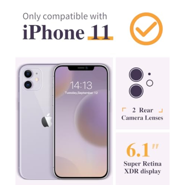GVIEWIN iPhone 11 Case with Screen & Camera Protector