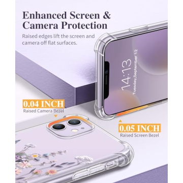 GVIEWIN iPhone 11 Case with Screen & Camera Protector