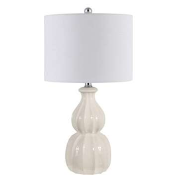 Safavieh Wade Ivory Double Gourd Ceramic Table Lamp - LED Bulb Included