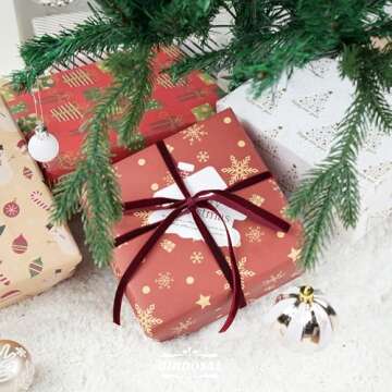 DINDOSAL Burgundy Velvet Ribbon 3/8 Inch Single Face Thin Velvet Ribbon for Gift Wrapping, Maroon Ribbon for Christmas Decoration, Wedding, Ribbon for Hair Bows, Choker, Cafts, Bouquet - 25 Yards