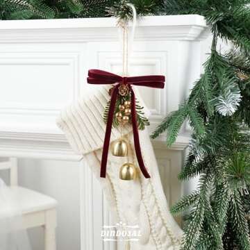 DINDOSAL Burgundy Velvet Ribbon 3/8 Inch Single Face Thin Velvet Ribbon for Gift Wrapping, Maroon Ribbon for Christmas Decoration, Wedding, Ribbon for Hair Bows, Choker, Cafts, Bouquet - 25 Yards