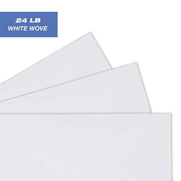 Mead Standard A2 Invitation Envelopes, Gummed Closure, 4-3/8" X 5-3/4", Premium 24-lb Paper, White, 100 per Box (CO198)