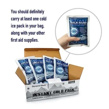 General Medi Instant Ice Cold Pack - 8 Disposable Relief Packs