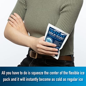 General Medi Instant Ice Cold Pack - 8 Disposable Relief Packs