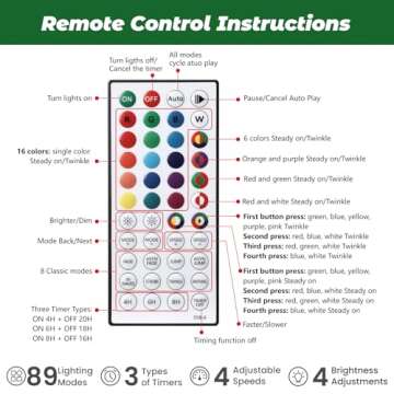 SHareconn 6ft Prelit Premium Artificial Hinged Full Christmas Tree with 250 Multi-Color Changing RGB Lights, 952 PVC Branch Tips, Remote Control Pre-Lit Tree for Xmas Decoration, White