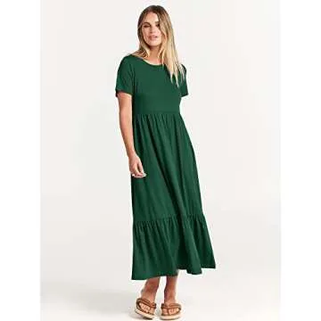 Stylish ANRABESS Women Summer Maxi Dress with Pockets