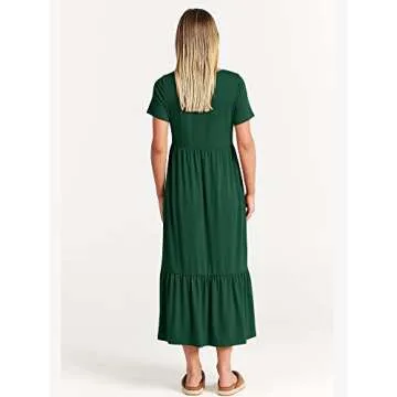 Stylish ANRABESS Women Summer Maxi Dress with Pockets