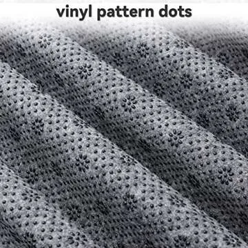 Pllieay 72x40 Inch Non Slip Final Backing Cloth, Vinyl Primary Tufting Cloth Backing Fabric, Non Slip Pad with Plum Blossom Pattern for Carpets Rug Tufting Gun Cushion Punch Needle