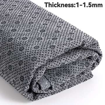 Pllieay 72x40 Inch Non Slip Final Backing Cloth, Vinyl Primary Tufting Cloth Backing Fabric, Non Slip Pad with Plum Blossom Pattern for Carpets Rug Tufting Gun Cushion Punch Needle