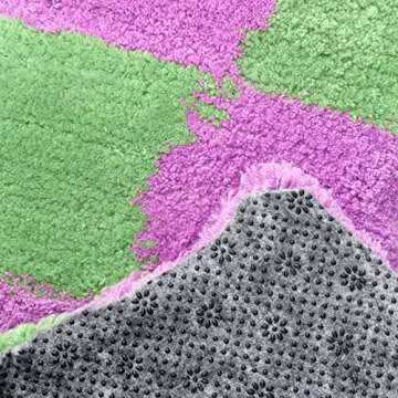 Pllieay 72x40 Inch Non Slip Final Backing Cloth, Vinyl Primary Tufting Cloth Backing Fabric, Non Slip Pad with Plum Blossom Pattern for Carpets Rug Tufting Gun Cushion Punch Needle