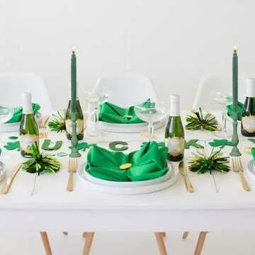 Lacaser Natural Beeswax Taper Candles Bulk, Colored Candlesticks in Rainbow Colors, Smokeless & Unscented, 9" Long Candle Sticks, Burning Time 4 Hours,14pcs