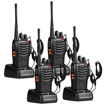 pxton Walkie Talkies Long Range for Adults with Earpieces, 16 Channel Rechargeable Handheld Two Way ...