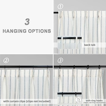 DriftAway Pinch Pleated Curtains for Elegant Window Decor