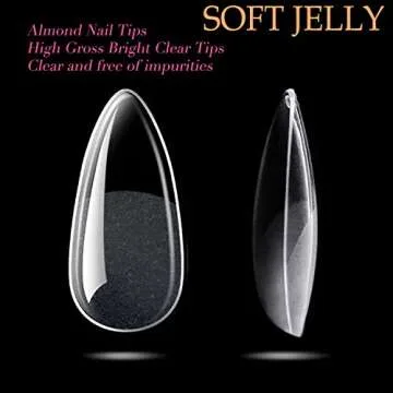 UNA GELLA Almond Fake Nails for DIY Nail Art